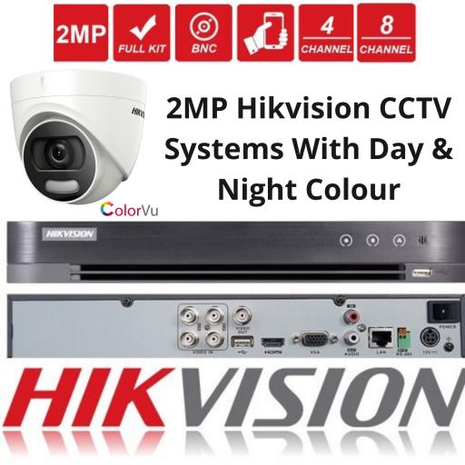 2MP ColorVu Hikvision CCTV Systems